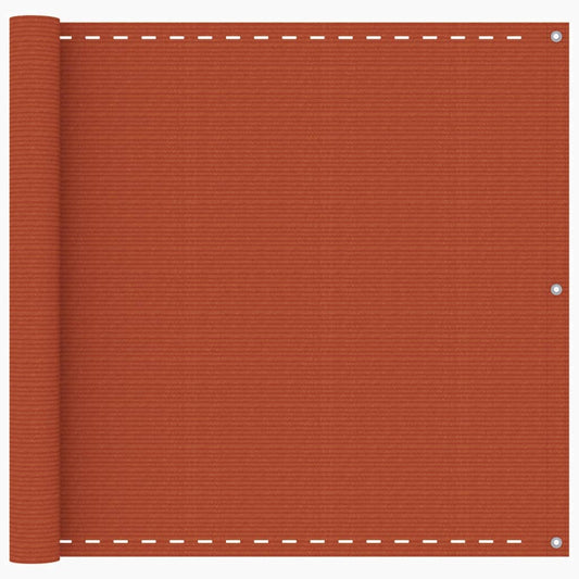 Balkon-Sichtschutz Orange 90x500 cm HDPE - Pazzar.ch