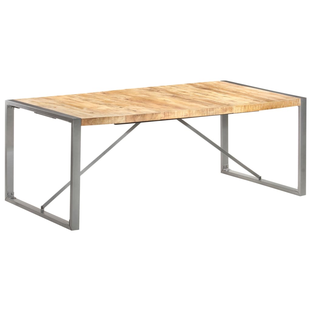 Esstisch 200x100x75 cm Raues Mango-Massivholz - Pazzar.ch