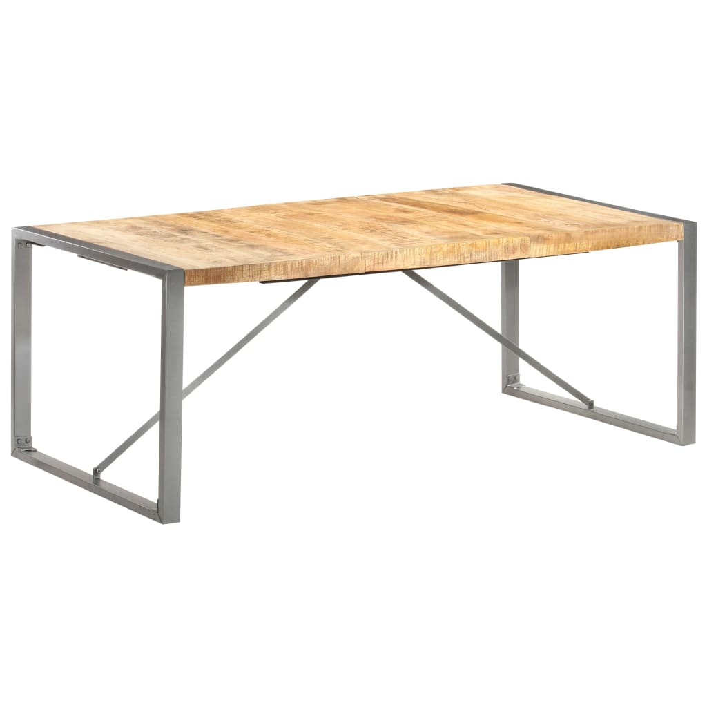 Esstisch 200x100x75 cm Raues Mango-Massivholz - Pazzar.ch