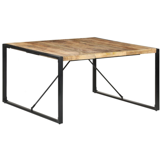 Esstisch 140x140x75 cm Raues Mangoholz - Pazzar.ch