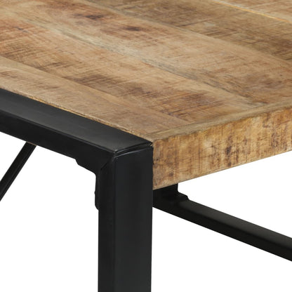 Esstisch 140x140x75 cm Raues Mangoholz - Pazzar.ch