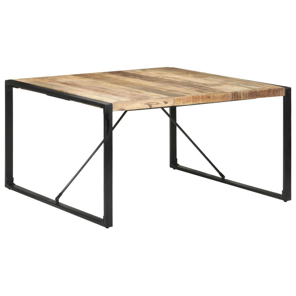 Esstisch 140x140x75 cm Raues Mangoholz - Pazzar.ch