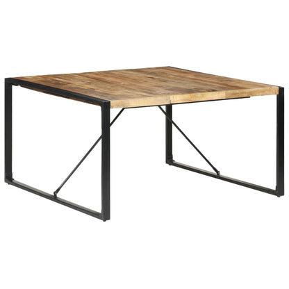 Esstisch 140x140x75 cm Raues Mangoholz - Pazzar.ch