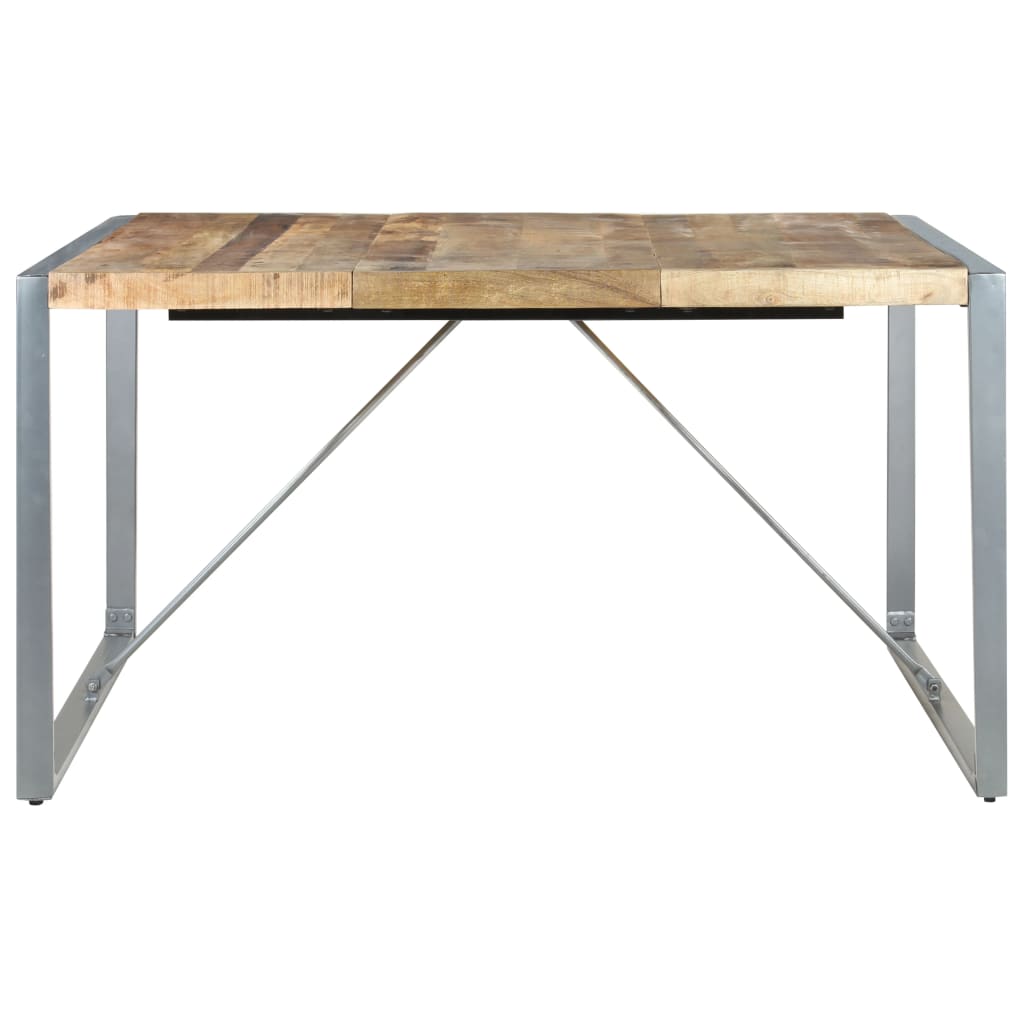 Esstisch 140x140x75 cm Raues Mangoholz - Pazzar.ch