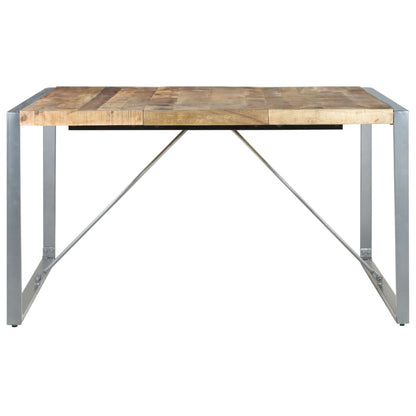 Esstisch 140x140x75 cm Raues Mangoholz - Pazzar.ch