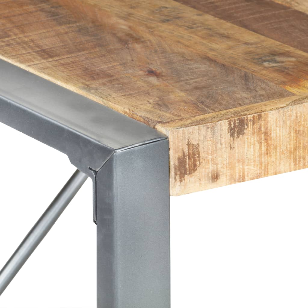 Esstisch 140x140x75 cm Raues Mangoholz - Pazzar.ch