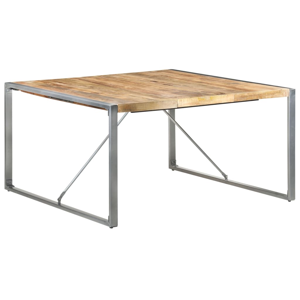 Esstisch 140x140x75 cm Raues Mangoholz - Pazzar.ch