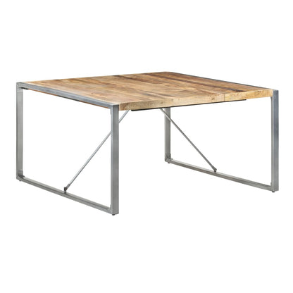 Esstisch 140x140x75 cm Raues Mangoholz - Pazzar.ch