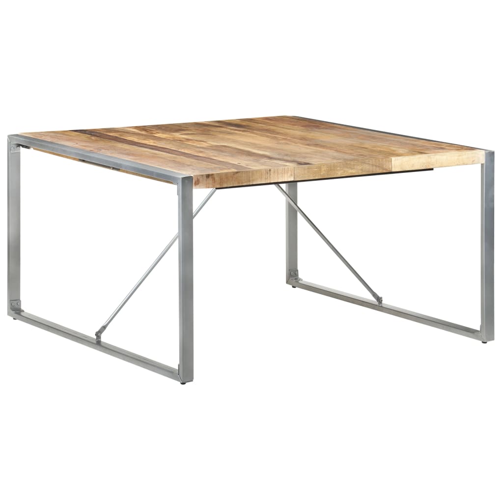 Esstisch 140x140x75 cm Raues Mangoholz - Pazzar.ch