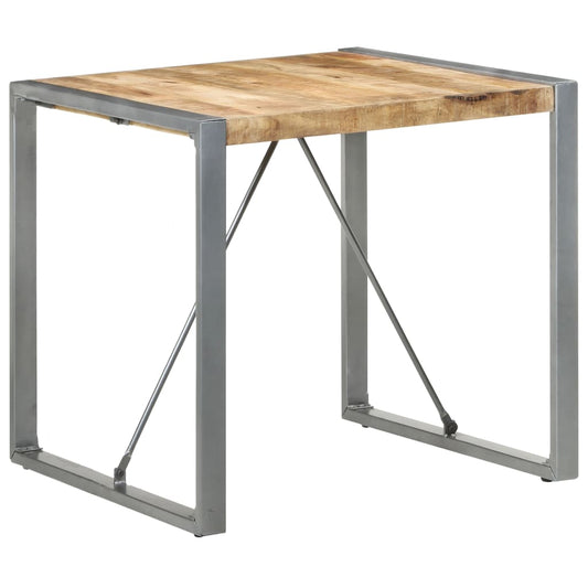 Esstisch 80x80x75 cm Raues Mangoholz - Pazzar.ch