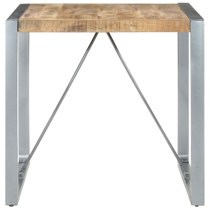 Esstisch 80x80x75 cm Raues Mangoholz - Pazzar.ch