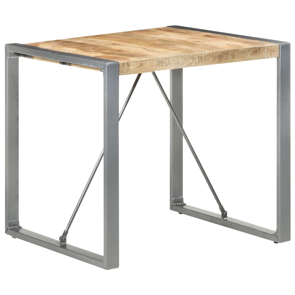 Esstisch 80x80x75 cm Raues Mangoholz - Pazzar.ch