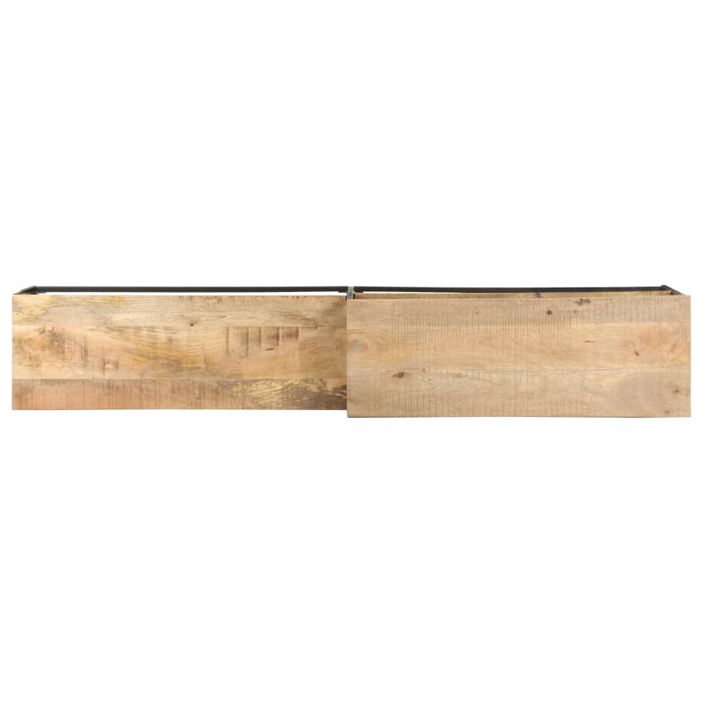 TV-Schrank 180x30x50 cm Raues Mangoholz - Pazzar.ch