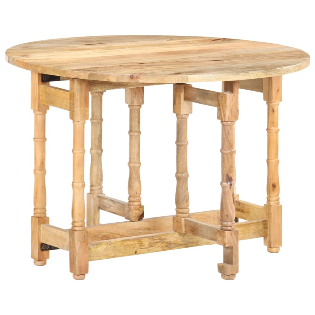 Esstisch Rund 110x76 cm Mango Massivholz - Pazzar.ch