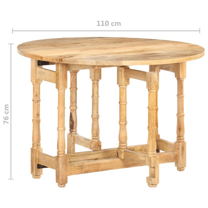 Esstisch Rund 110x76 cm Mango Massivholz - Pazzar.ch