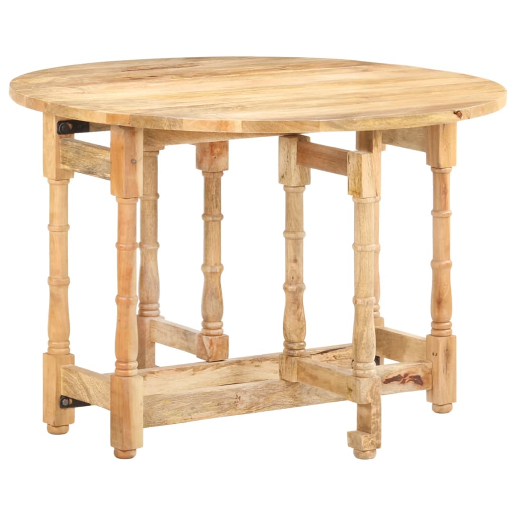 Esstisch Rund 110x76 cm Mango Massivholz - Pazzar.ch