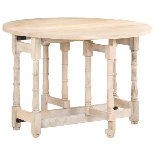 Esstisch Rund 110x76 cm Mango Massivholz - Pazzar.ch