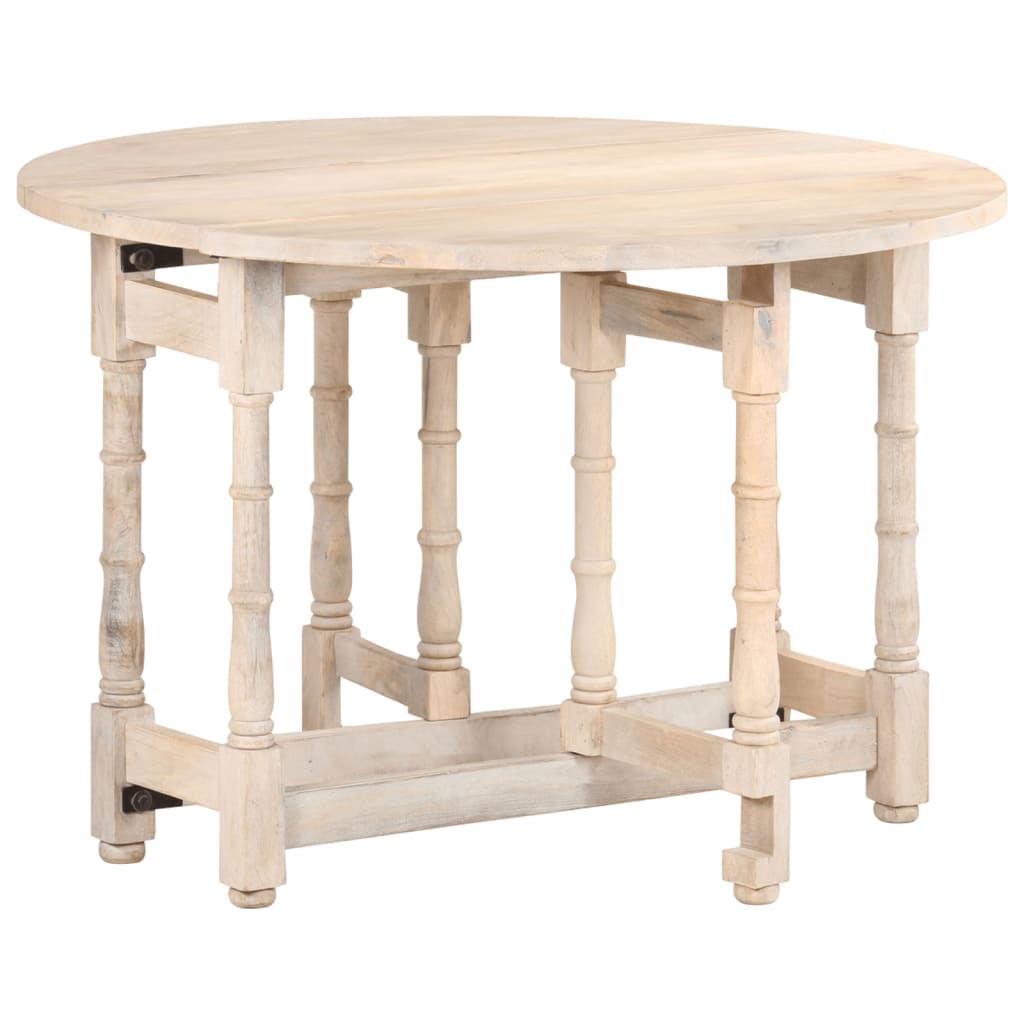 Esstisch Rund 110x76 cm Mango Massivholz