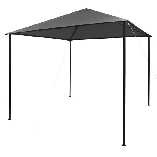 Pavillon 3x3 m Anthrazit Stoff und Stahl 180 g/m² - Pazzar.ch