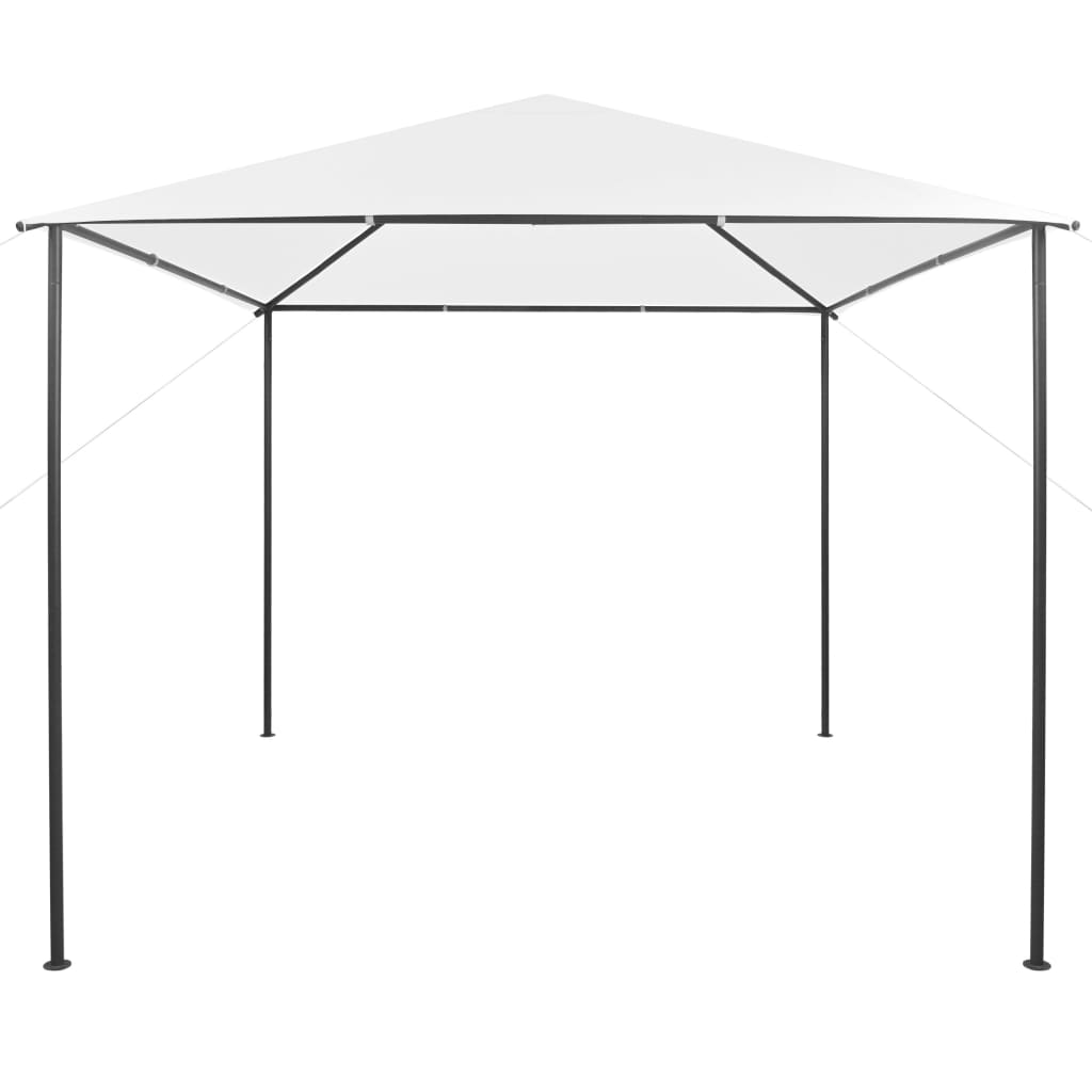 Pavillon 3x3x2,9 m Weiß 180 g/m²