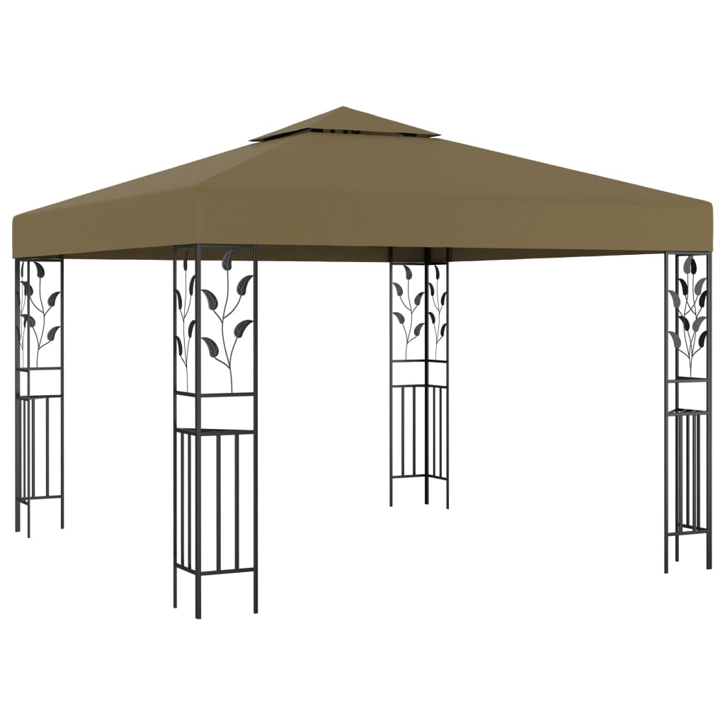 Pavillon 3x3 m Taupe 180 g/m² - Pazzar.ch