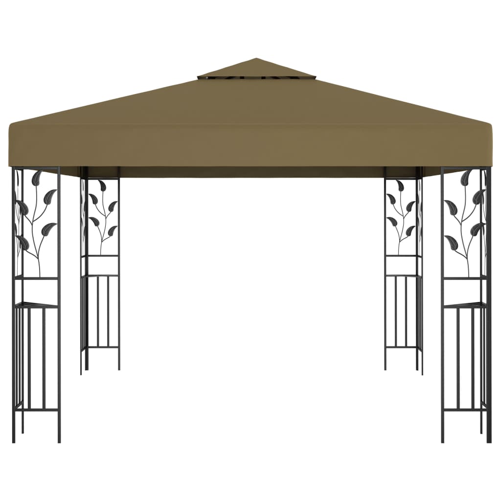 Pavillon 3x3 m Taupe 180 g/m² - Pazzar.ch