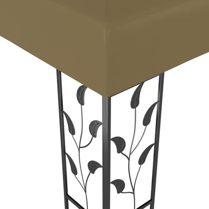 Pavillon 3x3 m Taupe 180 g/m² - Pazzar.ch
