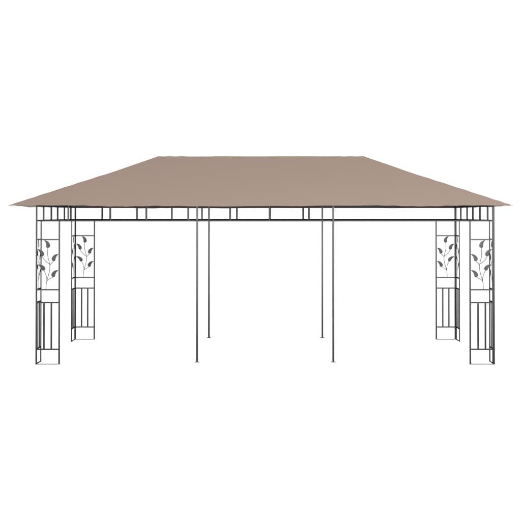 Pavillon mit Moskitonetz 6x3x2,73 m Taupe 180 g/m² - Pazzar.ch
