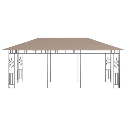 Pavillon mit Moskitonetz 6x3x2,73 m Taupe 180 g/m² - Pazzar.ch