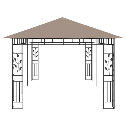 Pavillon mit Moskitonetz 6x3x2,73 m Taupe 180 g/m² - Pazzar.ch