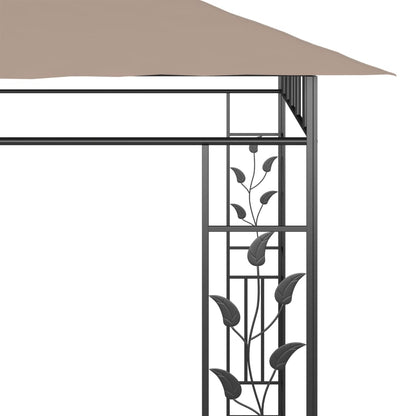 Pavillon mit Moskitonetz 6x3x2,73 m Taupe 180 g/m² - Pazzar.ch