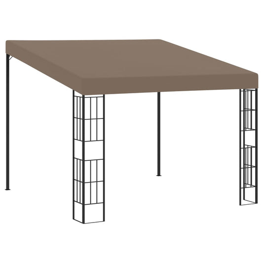Wand-Pavillon 3x3 m Taupe Stoff - Pazzar.ch