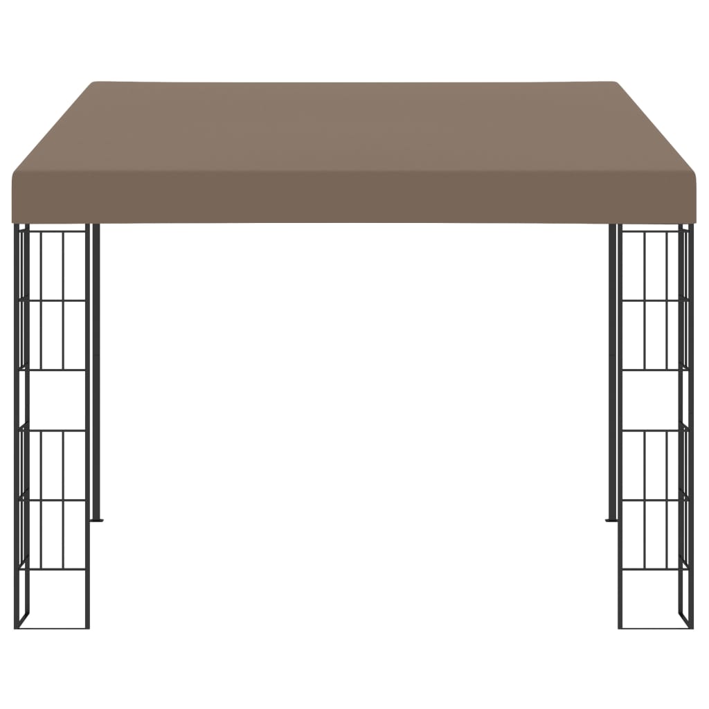 Wand-Pavillon 3x3 m Taupe Stoff - Pazzar.ch
