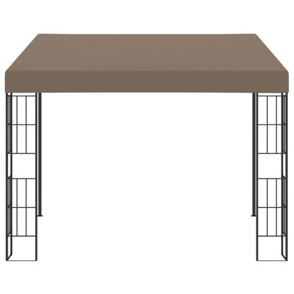 Wand-Pavillon 3x3 m Taupe Stoff - Pazzar.ch