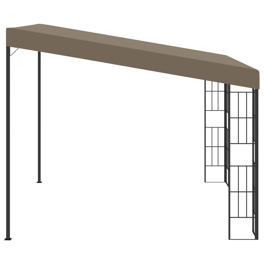 Wand-Pavillon 3x3 m Taupe Stoff - Pazzar.ch