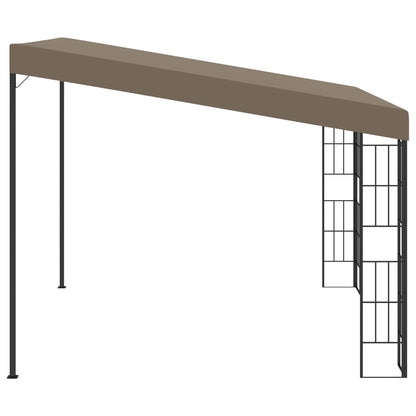 Wand-Pavillon 3x3 m Taupe Stoff - Pazzar.ch