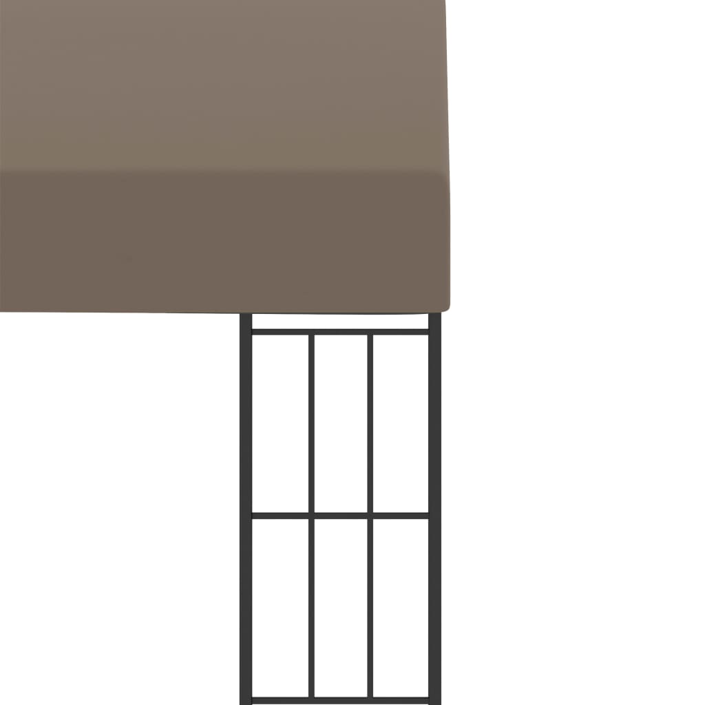 Wand-Pavillon 3x3 m Taupe Stoff - Pazzar.ch