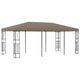 Pavillon 6x3 m Taupe Stoff