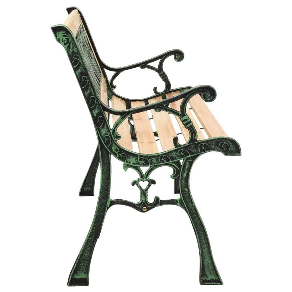 Gartenbank 122 cm Gusseisen und Massivholz Tanne - Pazzar.ch