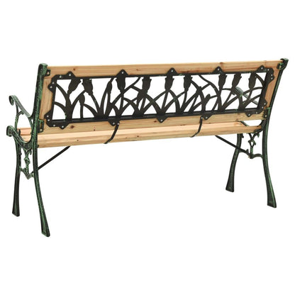 Gartenbank 122 cm Gusseisen und Massivholz Tanne - Pazzar.ch