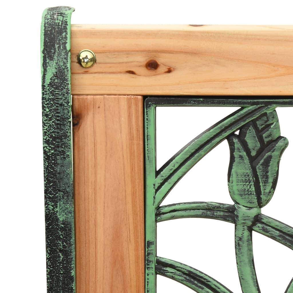 Gartenbank 122 cm Gusseisen und Massivholz Tanne - Pazzar.ch