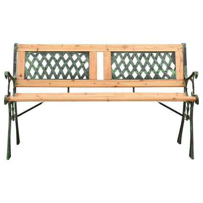 Gartenbank 122 cm Gusseisen und Massivholz Tanne - Pazzar.ch