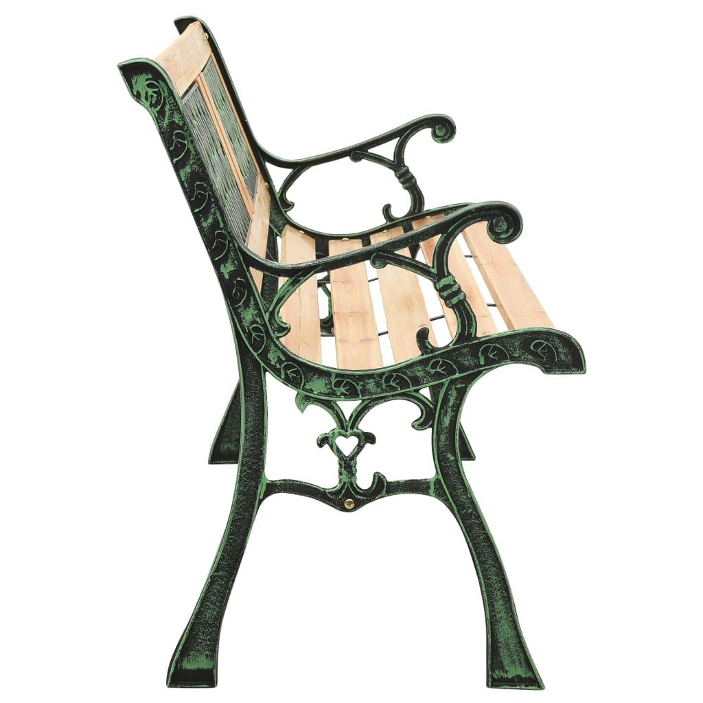 Gartenbank 122 cm Gusseisen und Massivholz Tanne - Pazzar.ch