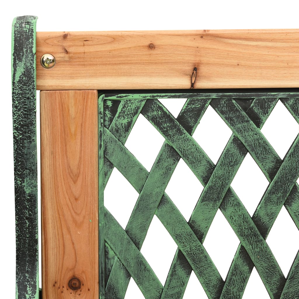 Gartenbank 122 cm Gusseisen und Massivholz Tanne - Pazzar.ch