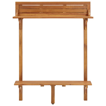 Balkon-Stehtisch 90x37x122,5 cm Massivholz Akazie - Pazzar.ch