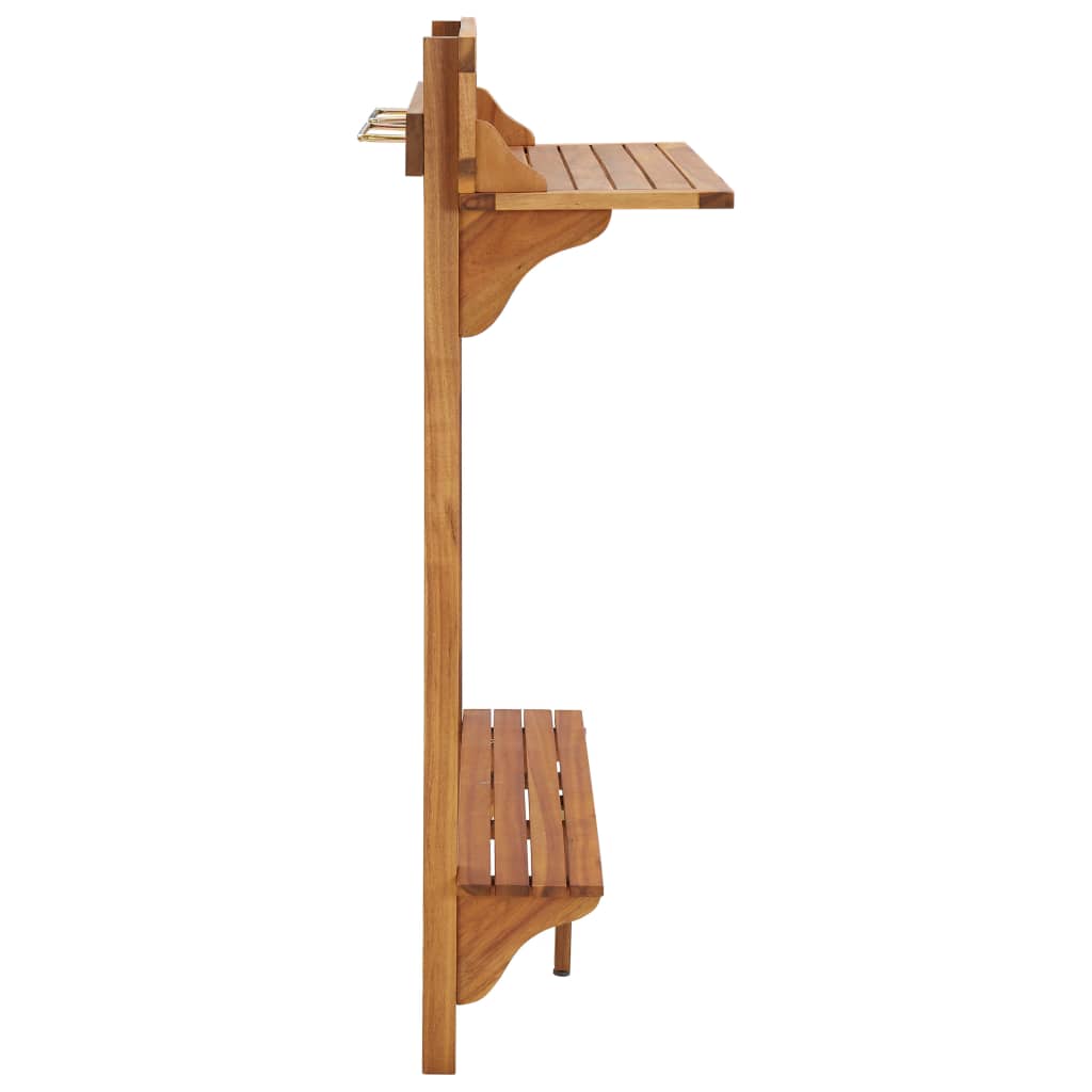 Balkon-Stehtisch 90x37x122,5 cm Massivholz Akazie - Pazzar.ch