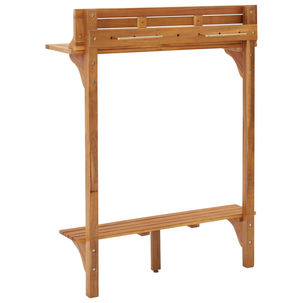 Balkon-Stehtisch 90x37x122,5 cm Massivholz Akazie - Pazzar.ch