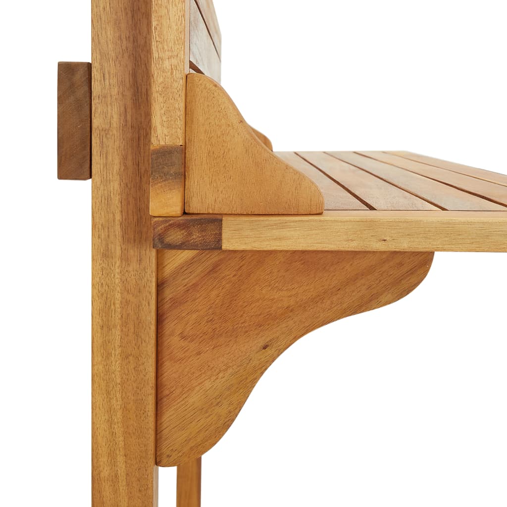 Balkon-Stehtisch 90x37x122,5 cm Massivholz Akazie - Pazzar.ch