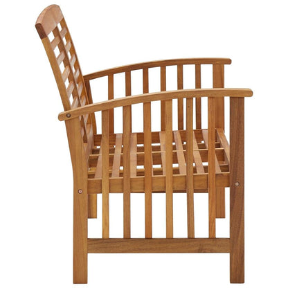 Gartenbank 119 cm Massivholz Akazie - Pazzar.ch