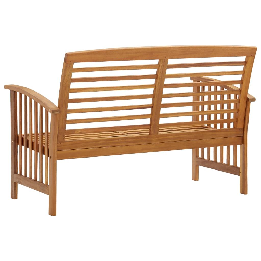 Gartenbank 119 cm Massivholz Akazie - Pazzar.ch